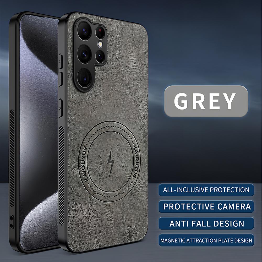 For Samsung Galaxy S26 Ultra S26 S25 S24 S23 S22 Plus Ultra FE Case Magnetic PU Leather Protection Shockproof Phone Cover