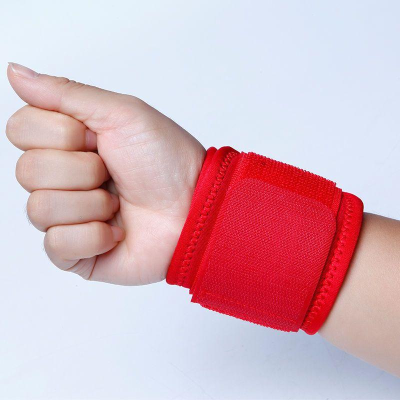 

Комплект из 1 шт., держатель на запястье для регулируемого держателя повязки на запястье для спортивного браслета, компрессионная обертка красный