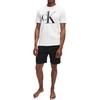 Calvin Klein Letter Print Pullover Round Neck Short Sleeve T-Shirt Men Tops White 000NM1903E-7UM