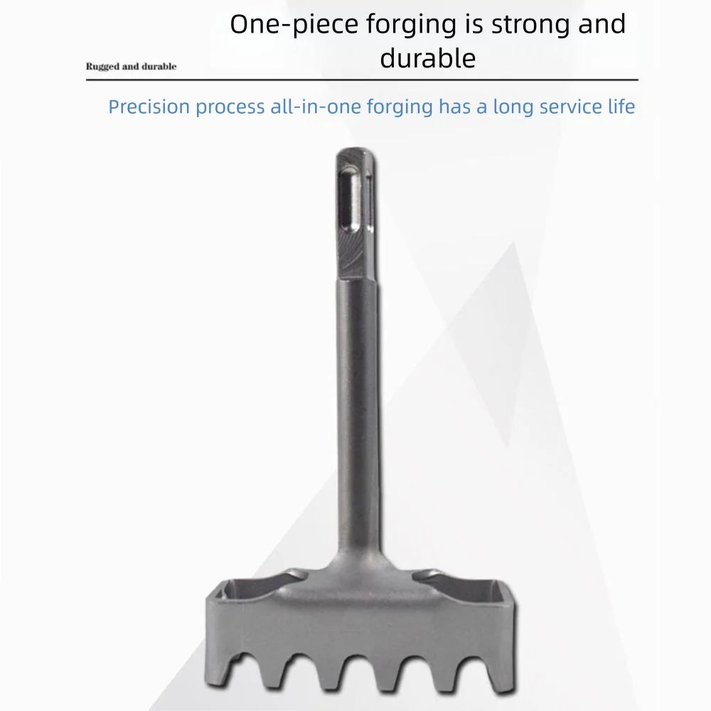 Portable Square Hole Punch Trapezoidal Teeth Multi-function Concrete Hole Bit Rectangle Slot Tool Square Hole Socket Sloter