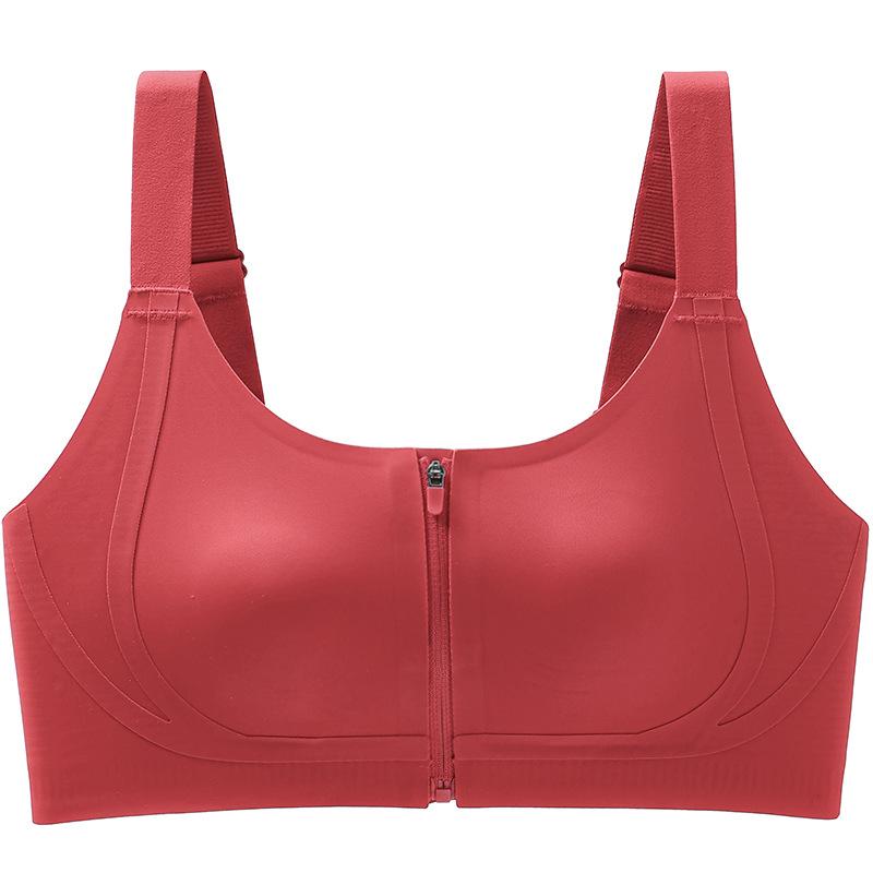 

Zipper corset front buckle women s thin breasts, bras gather and close sub-breasts, anti-sagging bra 3xl [recommended weight 72.5-82.5kg ]