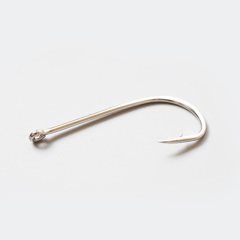 High Carbon Steel Fishing Hook 500pcs/bag Long Shank Fish Hook With 2 Barbed Bait Hook with Hole