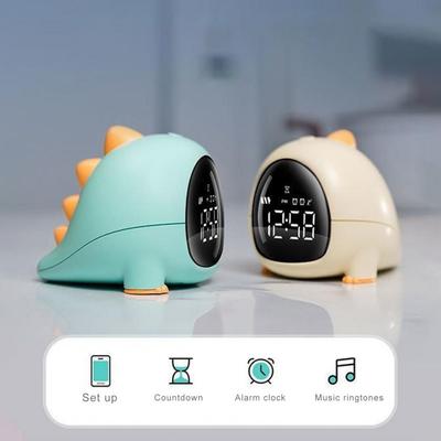 Creative Cartoon Dinosaur Alarm Clock Multifunctional Rechargeable Table Clock Smart Phone Control Digital Clock for Home