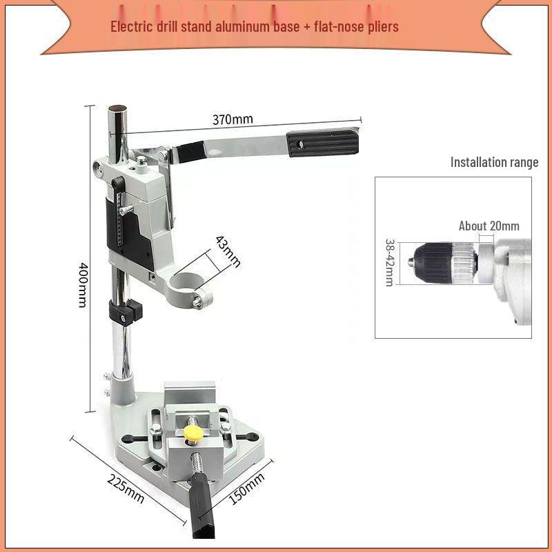 Multifunctional Hand Drill Stand: Converts Electric Drill To Bench Drill with Mini Pliers