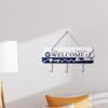 Painted Welcome Wall Mount Hooks Decorative Wooden Coat Rack Easy Installation Versatile Hanging