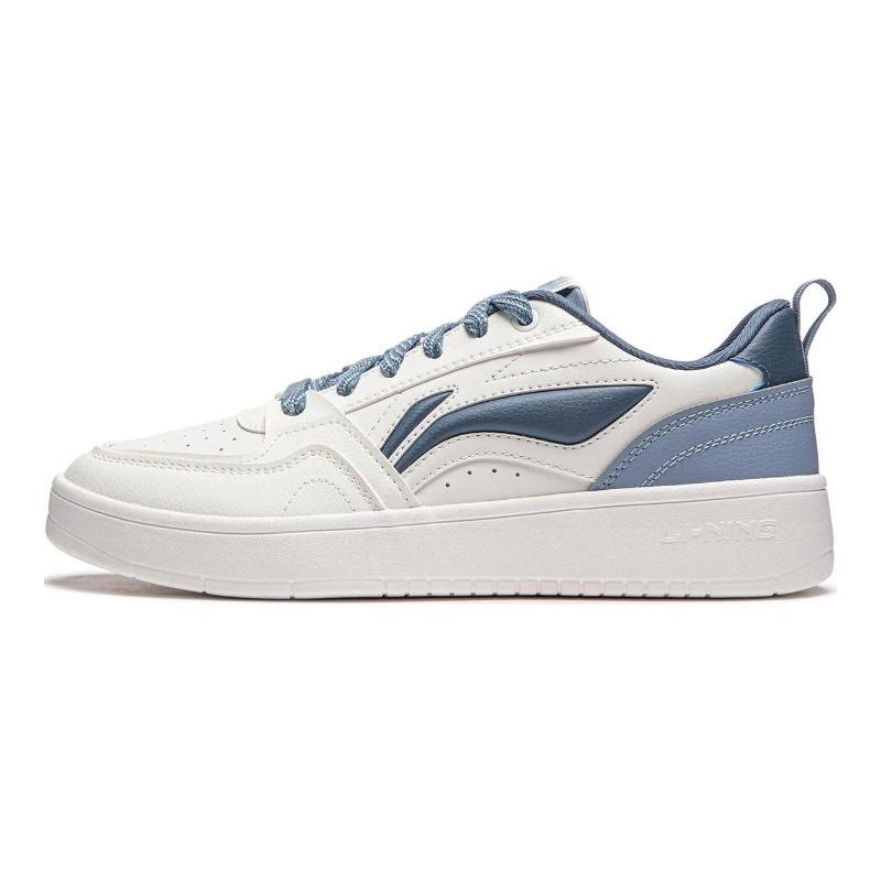 Li-Ning Yuanbao V2 Mens Low Top Skate Shoes White Blue Thick Sole Comfort Anti Slip AGCU111-3 45