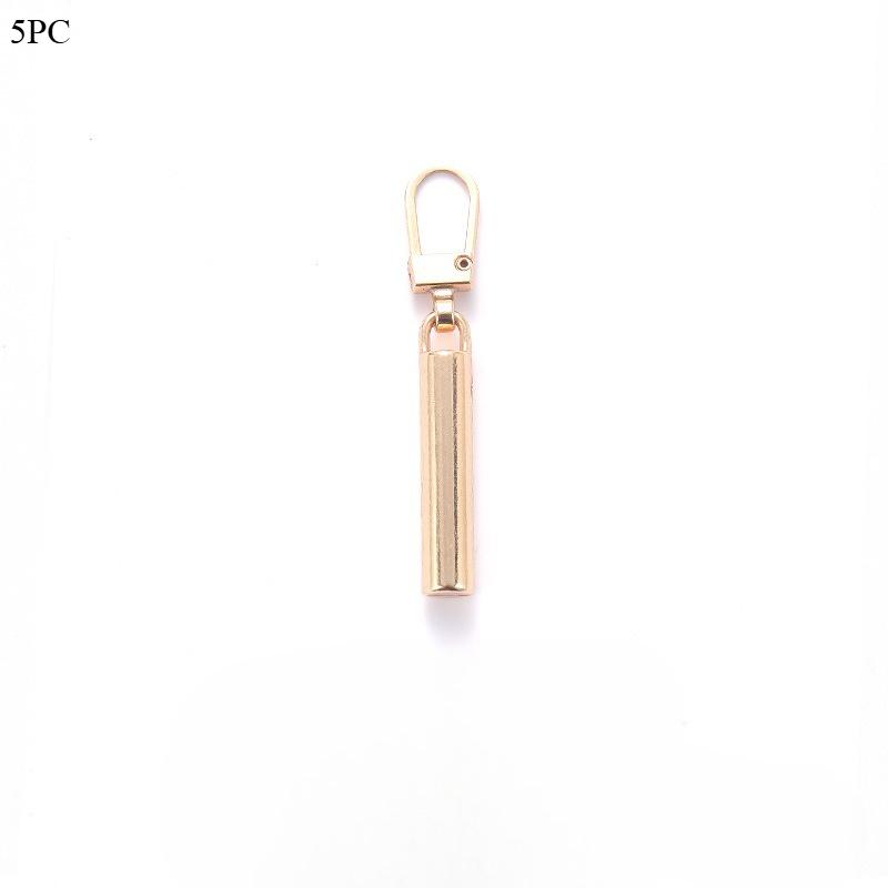 5Pcs Detachable Metal Zipper Pullers Zipper Sliders Head Zipper Pull Tab DIY Sewing Bags Down Jacket Zippers Slider Repair Kits