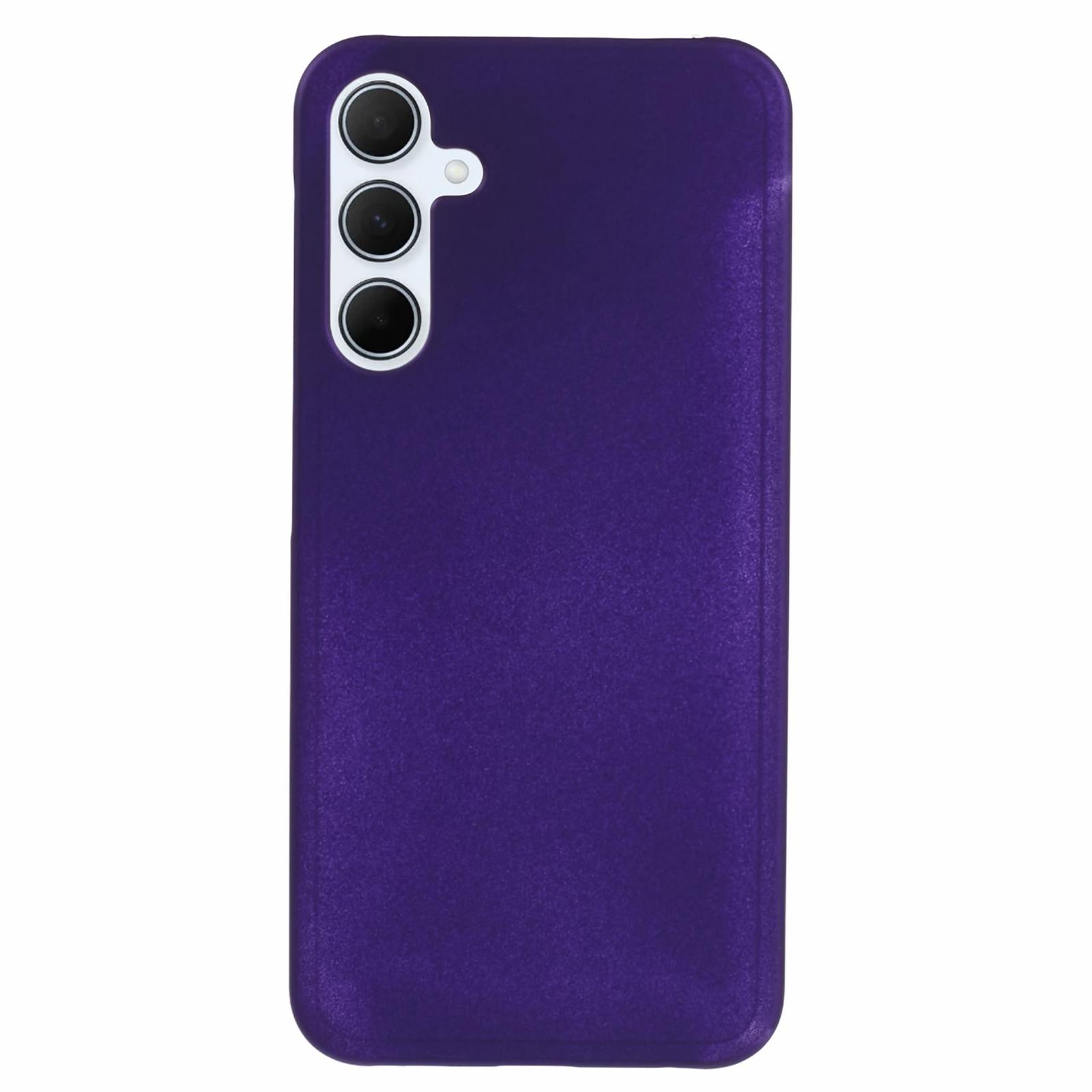 

Для Samsung Galaxy A55 5G Твердый ПК Чехол Защита от царапин Прорезиненная накладка для телефона Purple