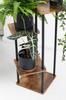 PALACE metal standing flower stand - black stand for 5 flowerpots