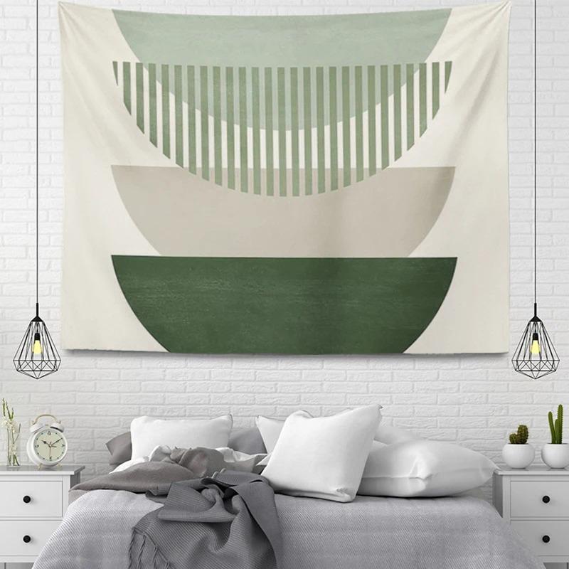 Nordic Plant Pattern Tapestry Aesthetic Home Room Decoration Bohemian Hanging Large Cloth Autumn Simple Bedroom Carpet