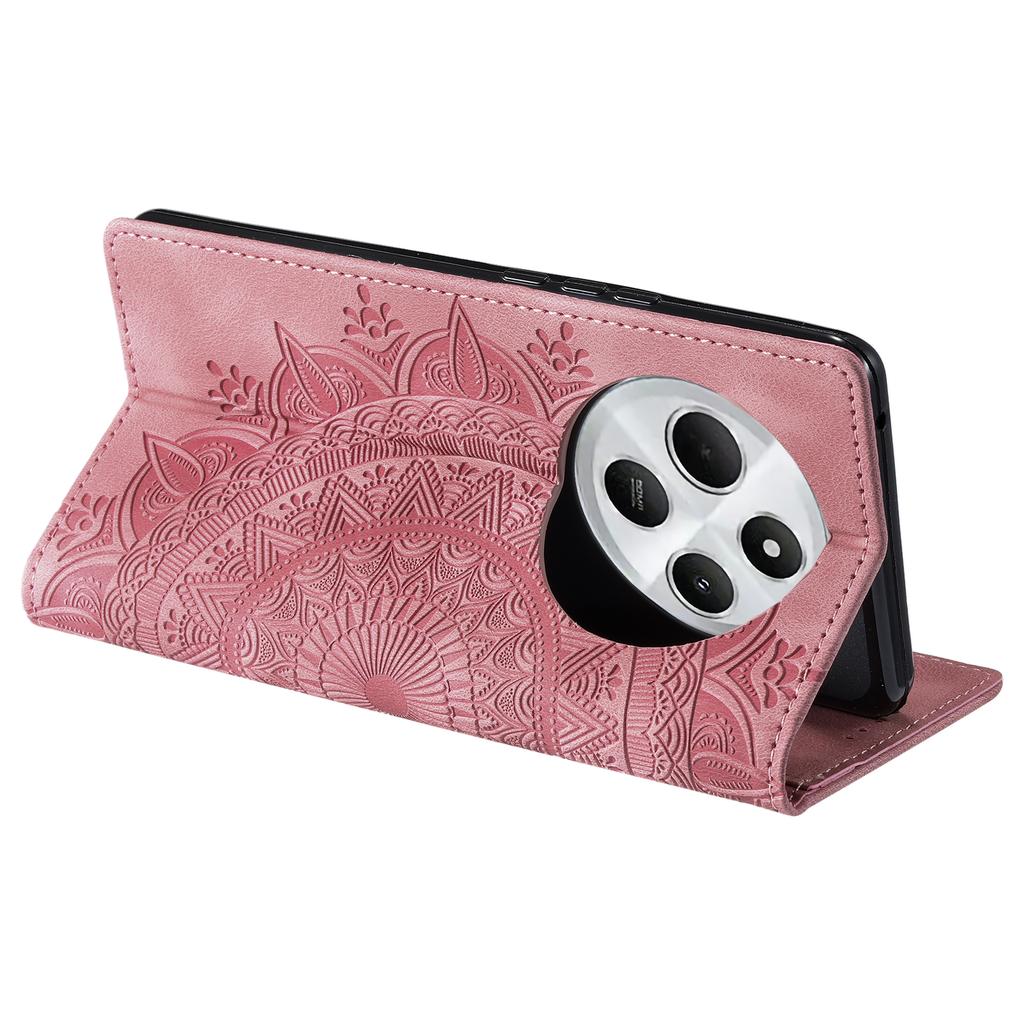 Style 010 For Xiaomi Poco C75 4G/Redmi 14R 5G/14C 4G Wallet Stand Case Imprinted Leather Phone Cover