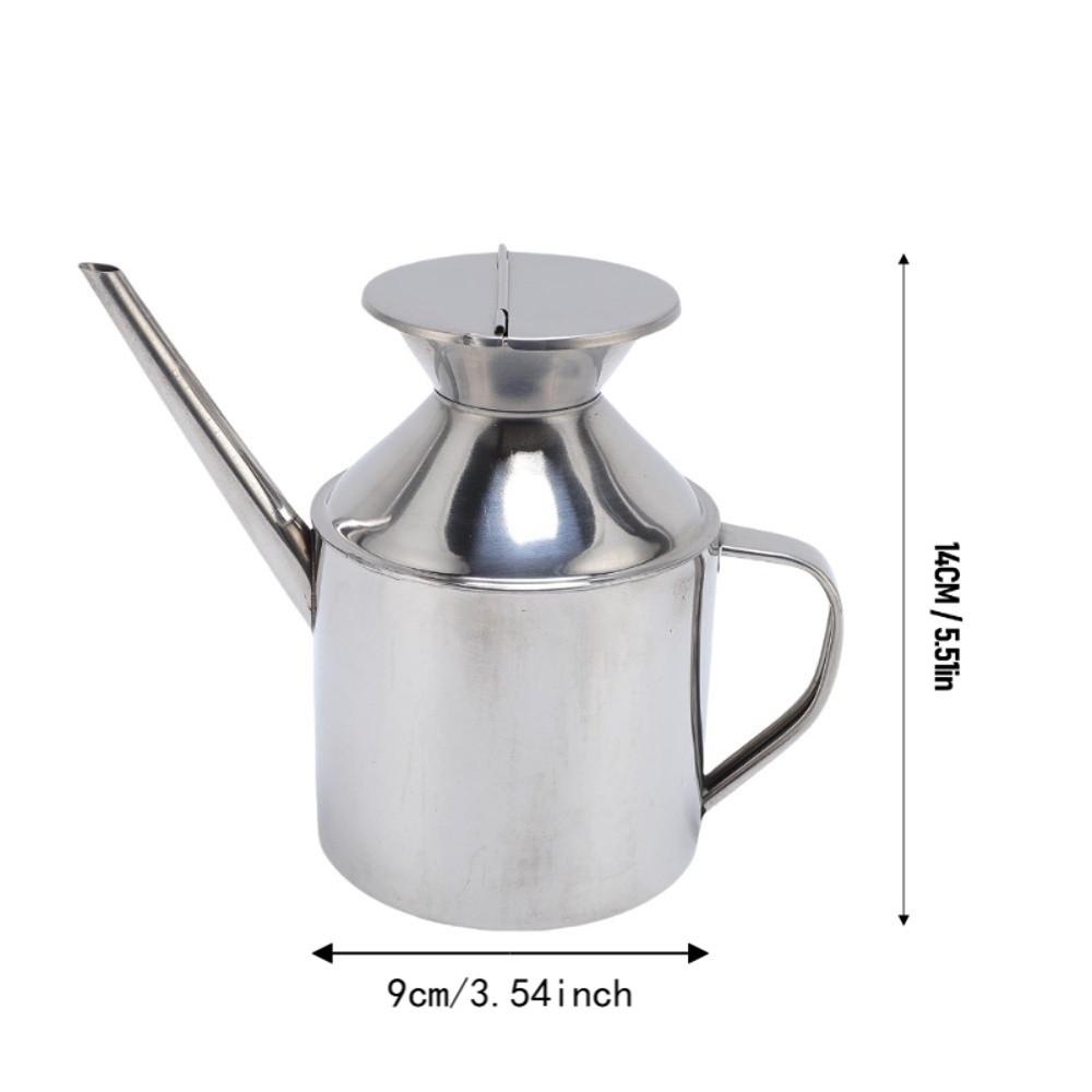 Lattina per Olio in Acciaio Inossidabile 500ml/800ml Contenitore Multiuso per Condimenti in Acciaio Inossidabile Uso in Cucina