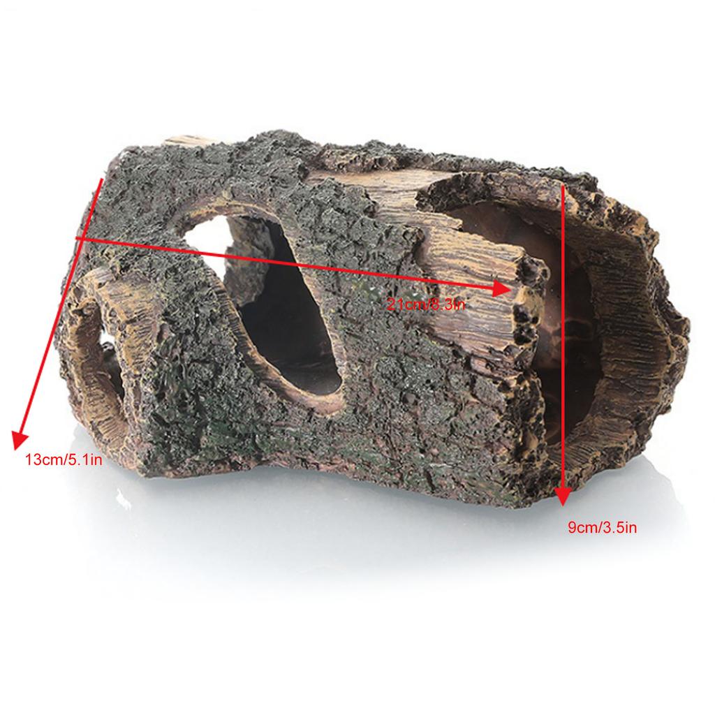 Wood   Aquarium Ornament Simulation Resin Fish   Artificial Tree Hole Ornament for Aquascaping