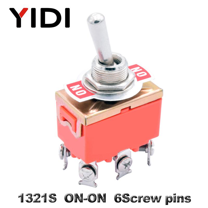 10pcs Toggle Switch E-TEN 1322 1021 1122 1221 1321 3pin 6pin on-off SPST SPDT Switch 6pin on-off-on on-on DPDT Waterproof Cap