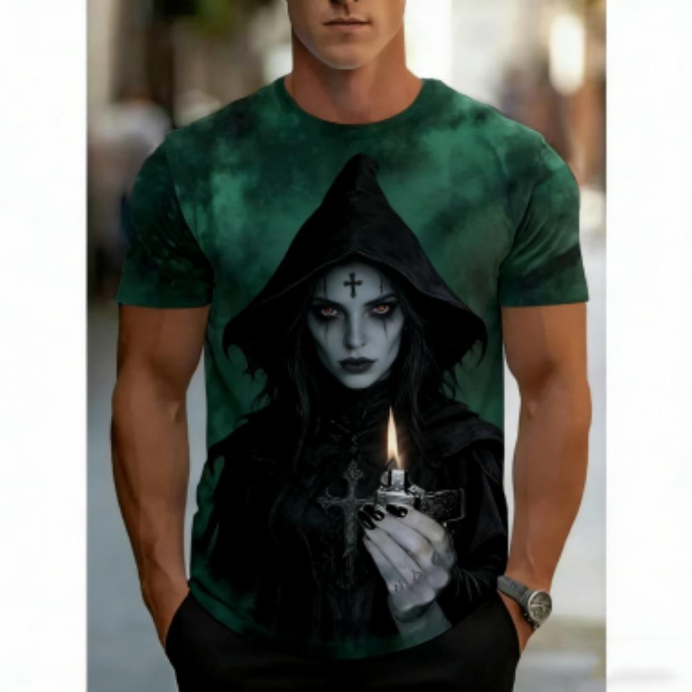 

Fashion Nun 3D Printed T-Shirt For Men Cool Pattern Tees Summer Casual Round Neck Short Sleeve Tops Street Tee Shirts XXS