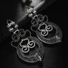 Full Diamond Long Earrings, Personality Trend Exaggerated Earrings, Hip Hop Style Women'S Earrings Earrings