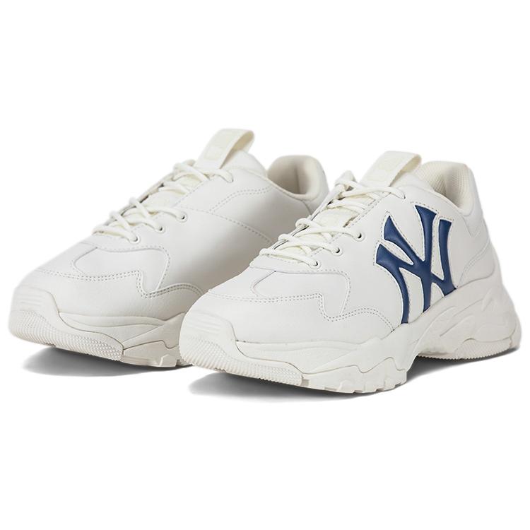 New MLB Big Ball Chunky 3D New York Yankees Low Top Chunky Sneakers Unisex White 3ASHBCW3N-50WHS