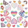 Cartoon Ice Cream Embroidery Cloth Sticker Computer Embroidery Label Love Patch Sticker Bag Decoration Donut Embroidery Chapter Boy