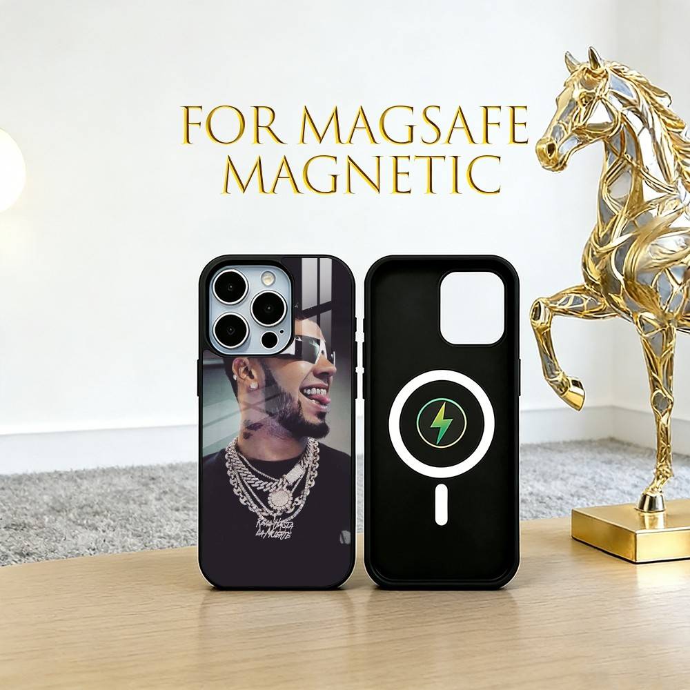 A-AnuelReal Phone Case For iPhone17,16,15,14,13,12,11 Plus,Pro Magnetic with Magsafe Wireless Charging