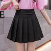 Women Mini Skirt Waist A-Line Skirt Solid Color with Shorts Lining Elastic High Short Skirt Versatile