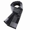 Winter 2026 Men's Fashion Jacquard Plush Scarf - Versatile Imitation Wool Plaid Neck Gaiter.