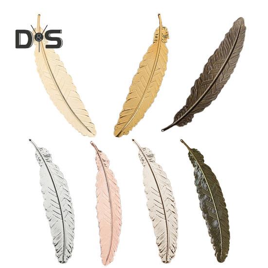 Lesezeichen mit Federn, chinesischer Stil, Metall-Lesezeichen, Seite, Retro-Handwerk, Glanz-Design, bedeutungsvolles Lesen, DIY-Geschenk für Zuhause, Schule, Büro