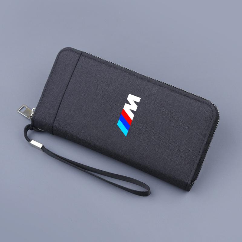 Car Sticker Car Canvas Wallets Card Vertical Documents Storage Pocket Gifts For BMW M E46 E36 E34 F10 E90 F30 E60 F30 E53E30 E92 Wszp91