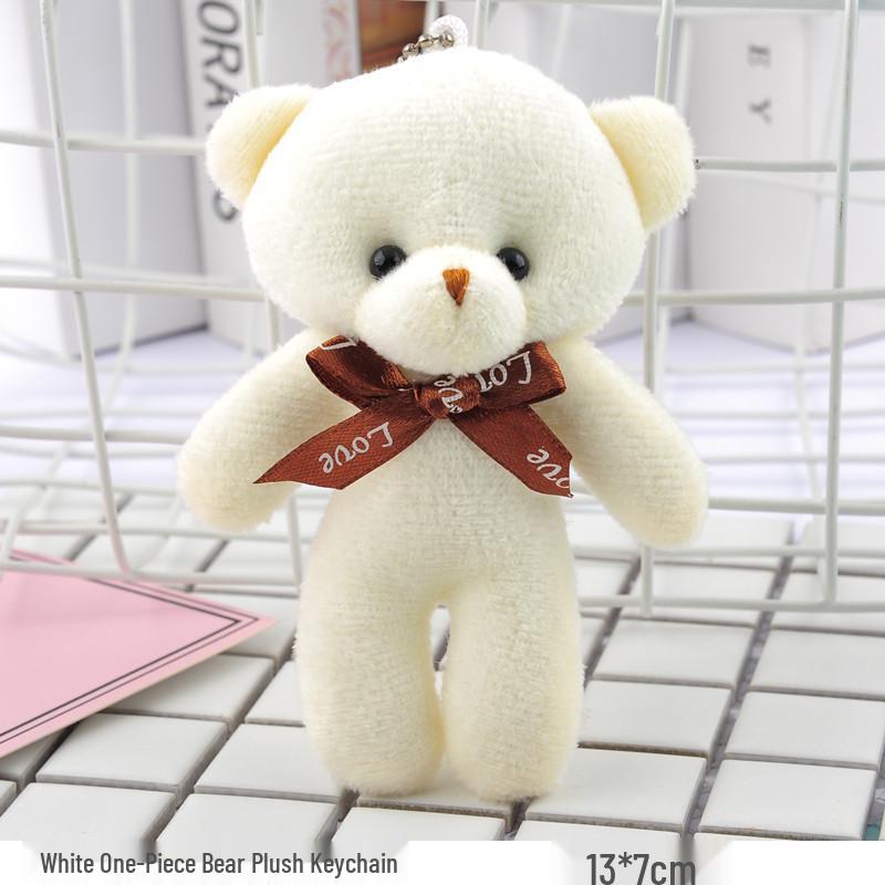 Teddy Bear Plush Doll Keychain - Creative Small Gift for Children