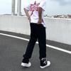 Men's Star Embroidered Casual Jeans - High Street, Loose Fit, Hip Hop Style