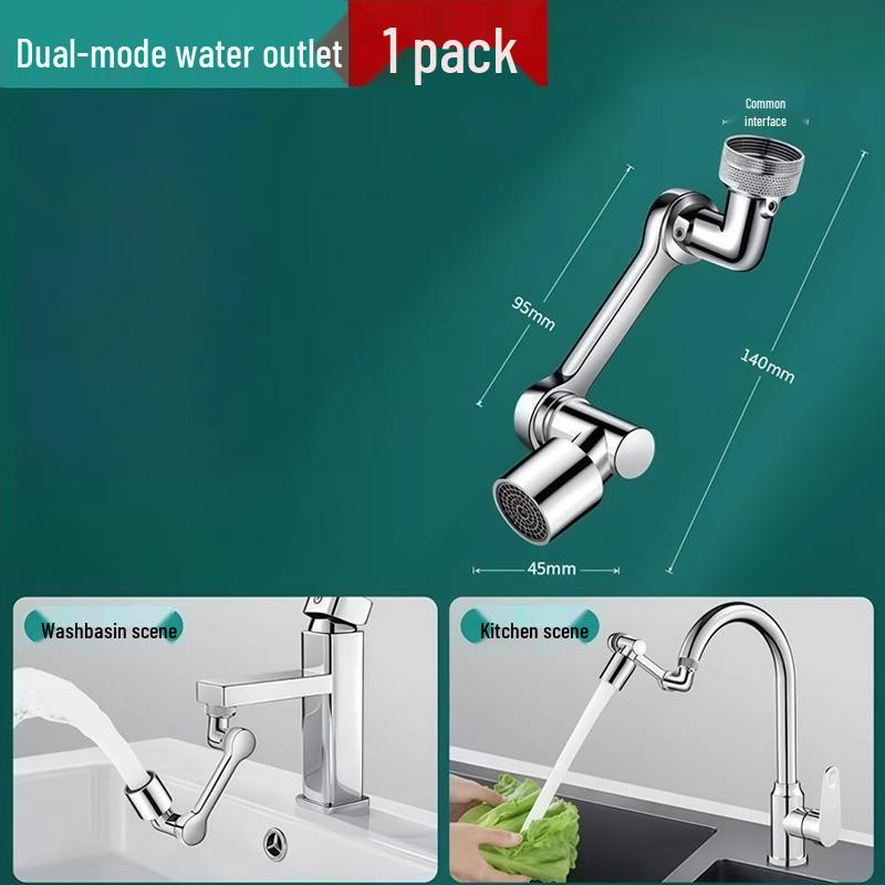 New Rotating Faucet Extender: Universal, Multifunctional, Splash-Proof Design with Free Shipping.