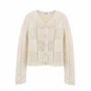 Kaslead New Women Clothes Western Style Fashion Simple Jacquard Mesh Knitted Outerwear 6771061