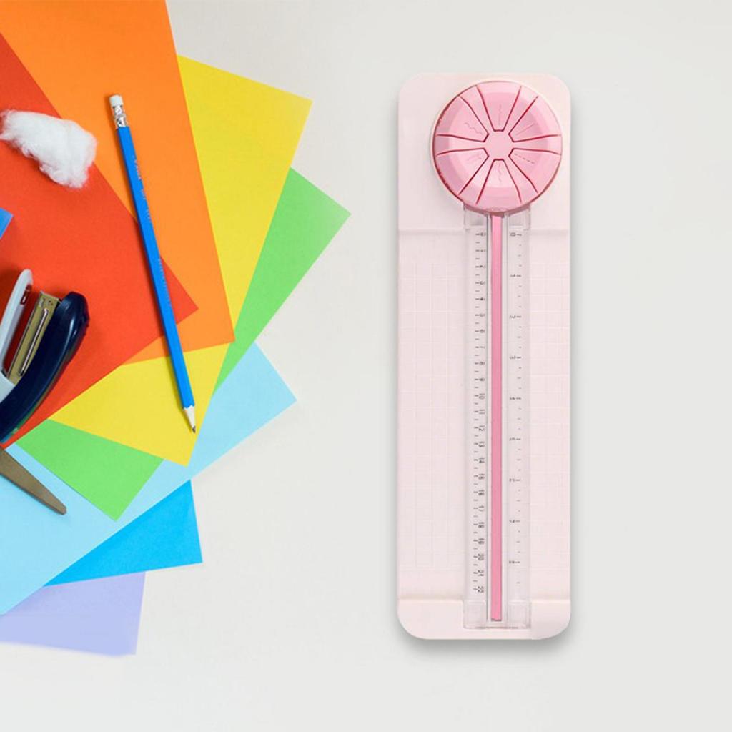 Craft Paper Cutter Lightweight Small Trimmer for Scrapbook Journal DIY Green