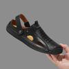 38-48 Sandalias de Playa de Cuero de Verano para Hombre Talla Grande