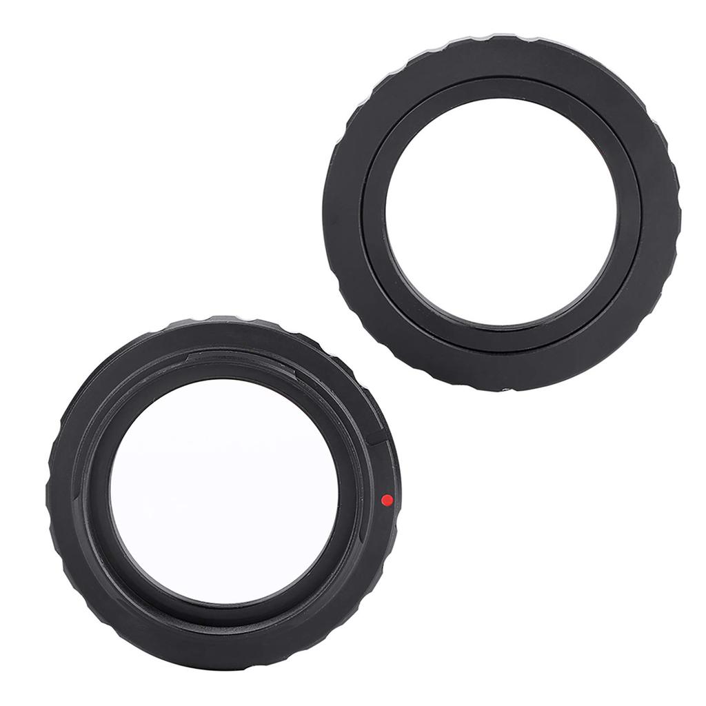 Lens Mount Adapter Aluminum Alloy Lens Adapter Ring for Canon EOS EF DSLR 650D 60D Supports Manual Thread Ring, T2/T-Mount 550D, Focus/Infinity Focus,