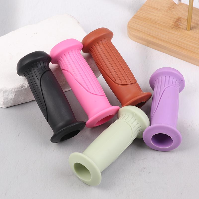 1Pair Universal High-Elastic Rubber Handle Grips Non-Slip Handlebar Covers Bike Scooter Balance Bike Grips Handle Protectors