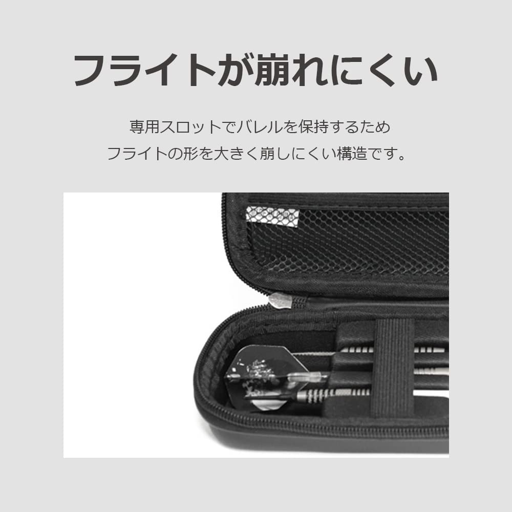 Dart-Etui, kompakte Teileaufbewahrung mit Tasche, stoßfestes EVA, lifactlab. (Schwarz)