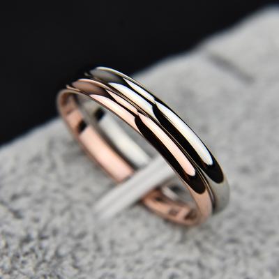 Anello Sottile da Dito in Acciaio Inossidabile Moda Semplice Colore Argento Anelli Per Donne Ragazze Gioielleria Fine Anillos Taglia 4-10