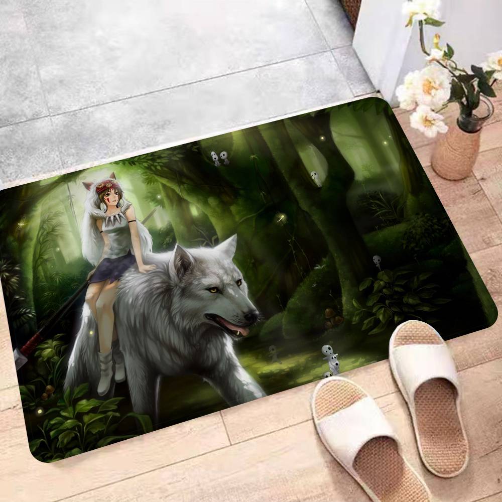 Anime Film P-Princezna M-Mononoke Vstupní rohožka Skandinávský styl Domácí rohožka Koupelnové-WC rohožky Ložnice Hotelová dekorační rohož