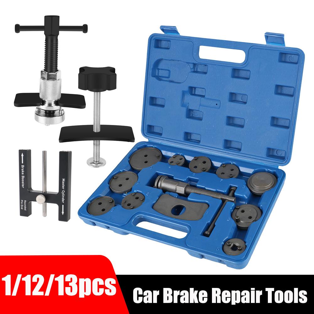 1/12/13PCS Car Disc Brake Pump Caliper Removal 10 Piston Adapter Compressor Set Rewind Back Brake Repair Tools Auto AccessoriesGood product