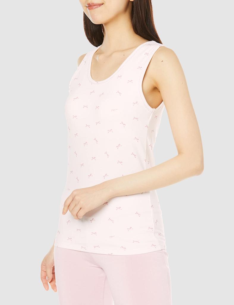 Gelato Pique Ribbon Pattern Cup Tank Top PWCT231250 Pink F Women's