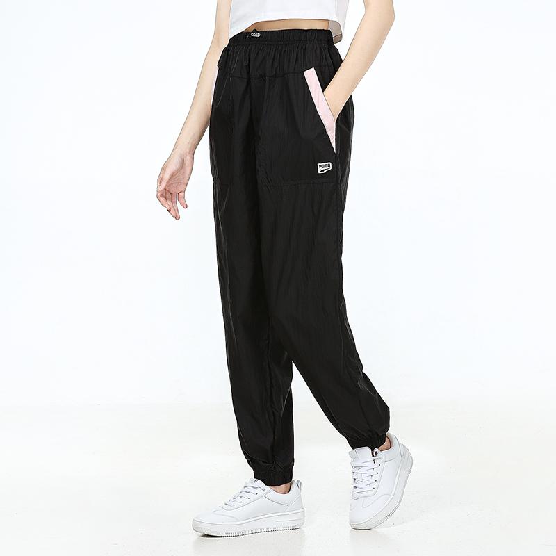 Puma Casual Sports Breathable Joggers Women Bottoms Black 534244-01