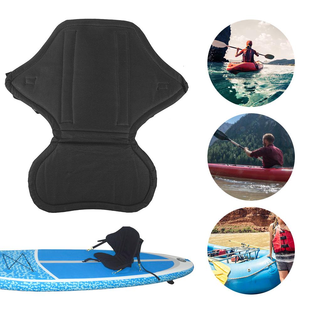 Adjustable Backrest Boating Seat Waterproof Pad Cushioned Back Support for Kayaking Canoeing Drifting Rafting
