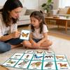 Friendly Animal Insect Cards Vocabulary Flashcards For Toddlers To Develop Language Skills Through Visual Stimulation