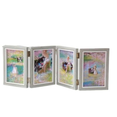 Creative Foldable Hinge Photo Frame Double/Triple Rectangular Desktop Album Set Wooden 2/3/4/5 Linked Combination Folding Frame