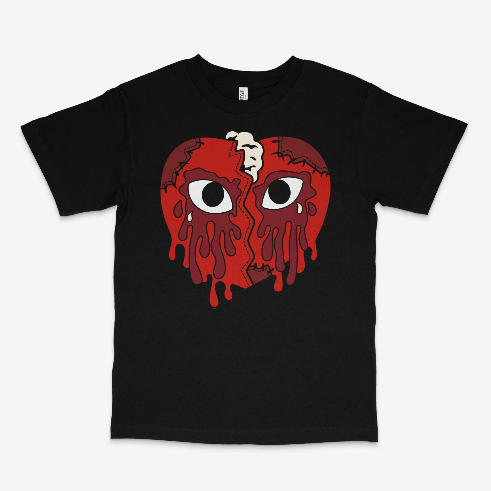 Crying Heart Brick by Brick Black Tee S разноцветный