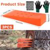 3Pcs Felling Wedges Plastic Chainsaw Wedges Spiked Wear Resistant Tree Cutting Wedges Logging Supplies Safety Woodcutting Tool