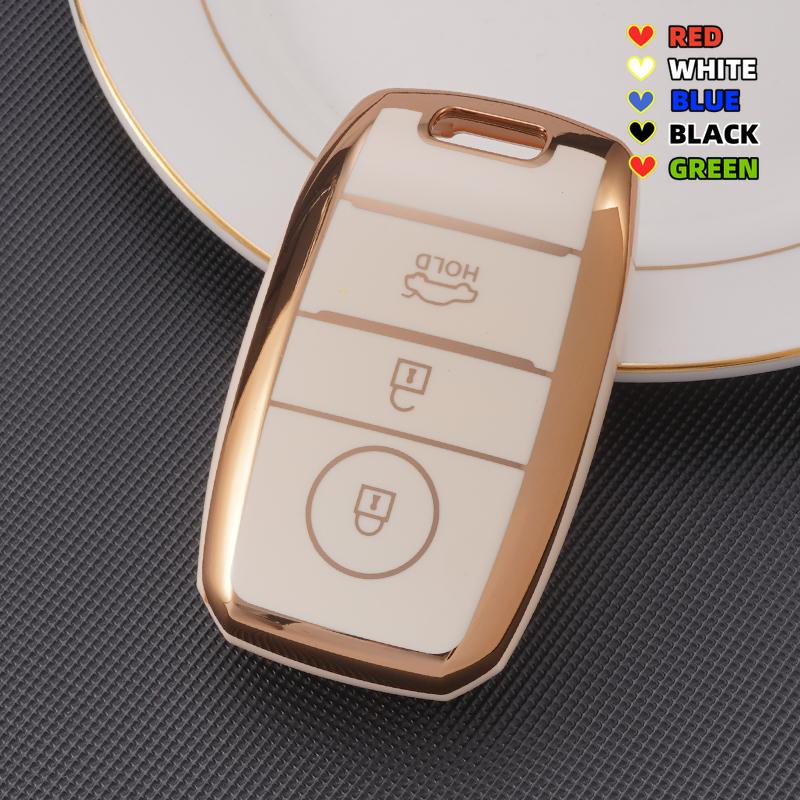 Tpu Car Key Case Cover For Kia Rio Sorento Cerato Forte K2 K4 Stonic Carnival Niro Picanto Elantra Verna Sportage Accessories