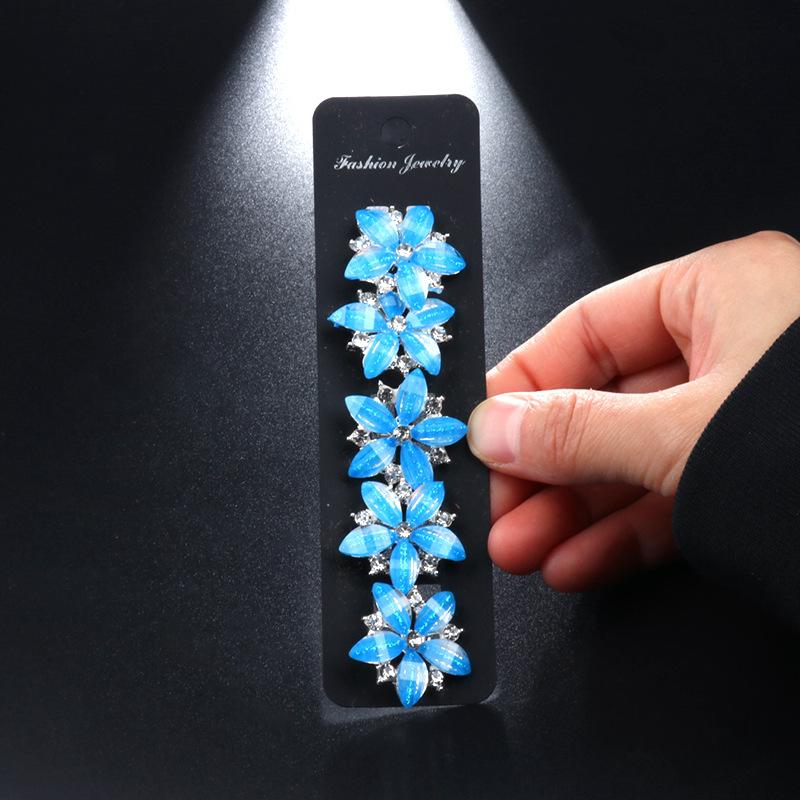 

5Pcs кристал боб боб пряжка заколка для волосся головний убір зачіска картка дівчина зачіска плетене волосся захоплення затискач