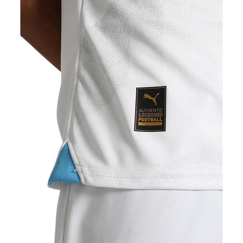 PUMA Olympique De Marseille 23/24 Home Jersey With Stripe Trim And Letter Print Men Tops White 771281-01