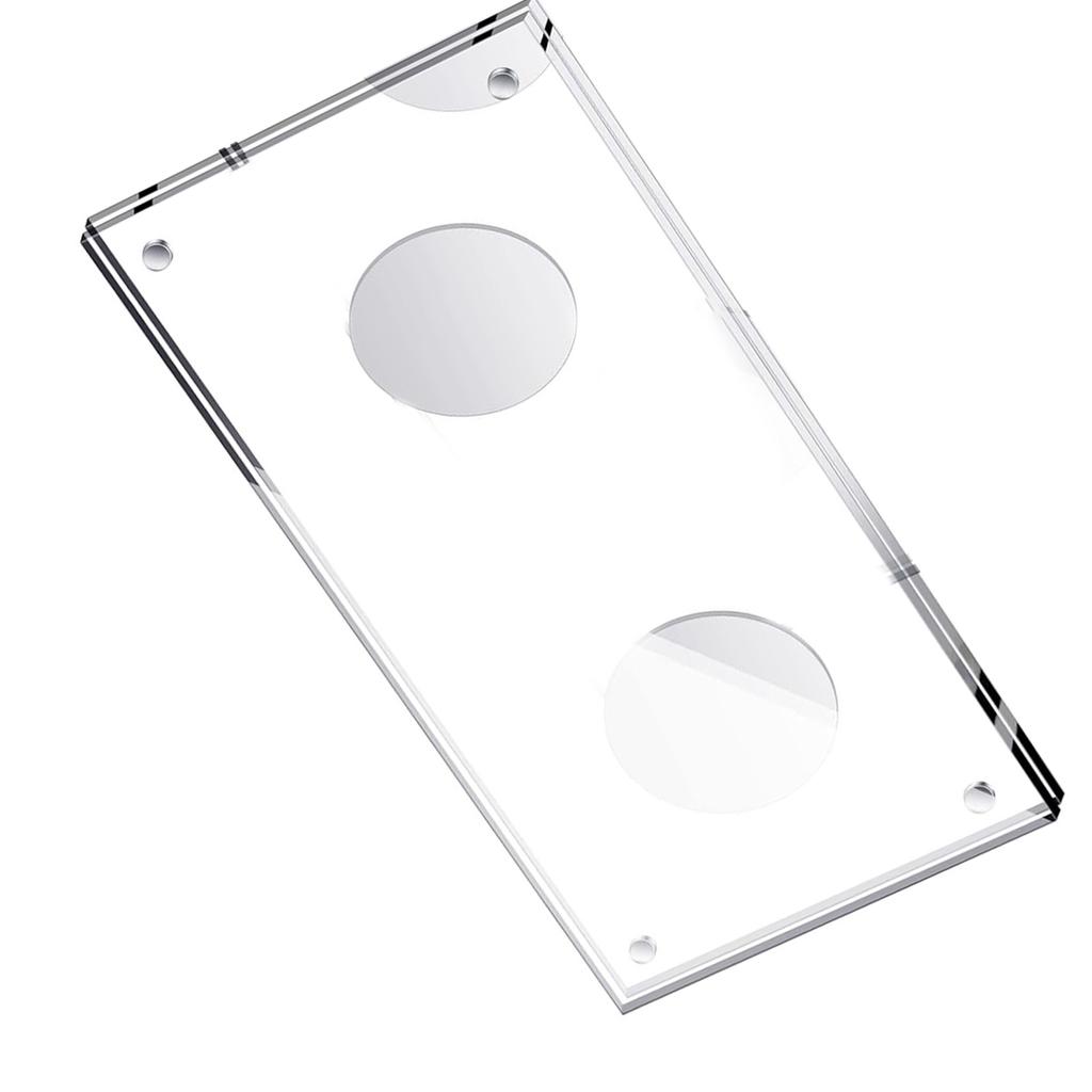 Clear Acrylic Magnetic Dollar Bill Display Frame For Currency Stamps Coins Collector Showcase With Clear View Protector